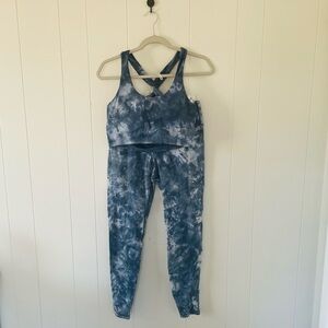 Navy Tie-Dye Women's Leggings Set